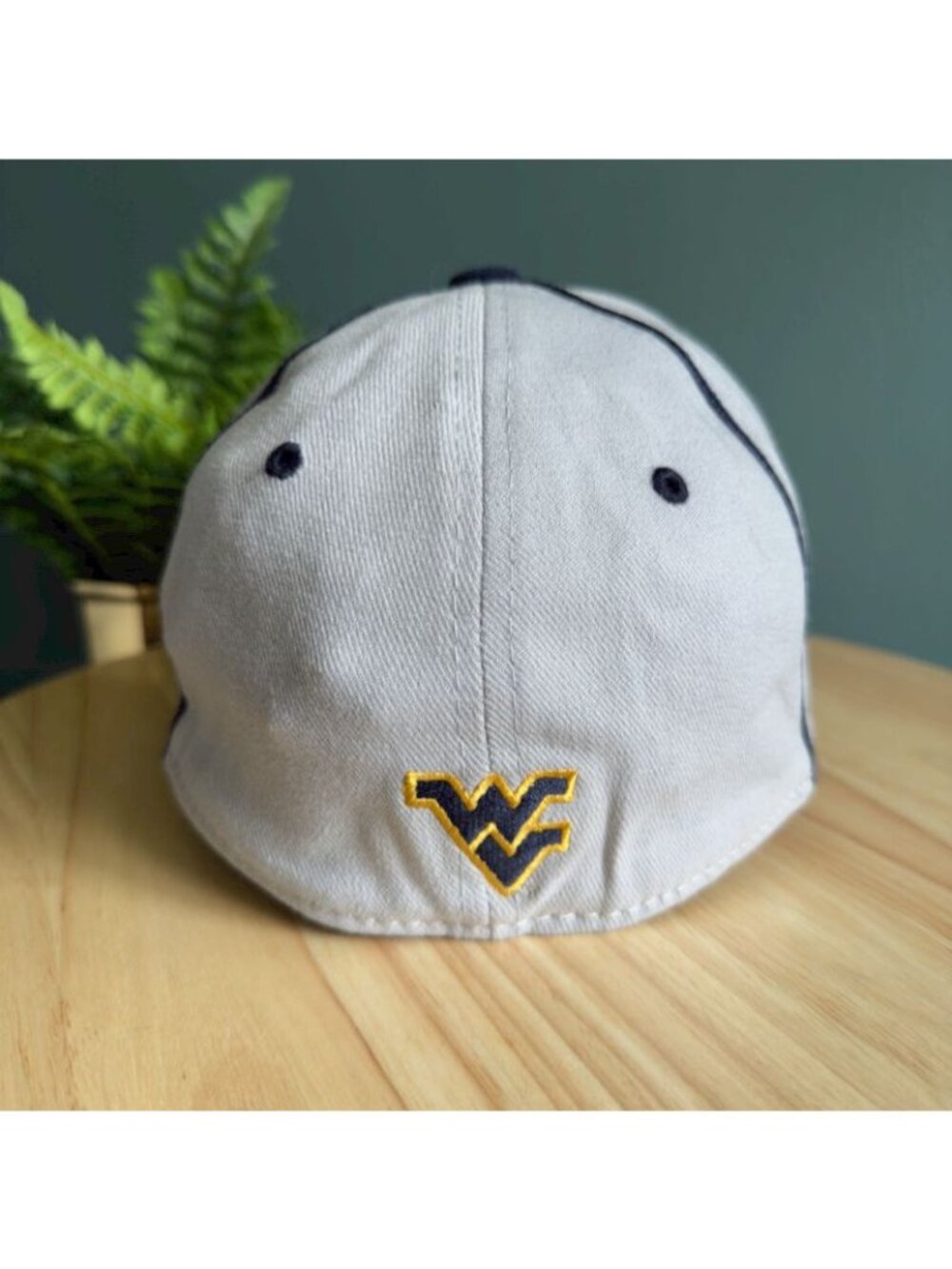 West Virginia University WVU Mountaineers Baseball Hat One Fit Top Of World Gray - Picture 4 of 8